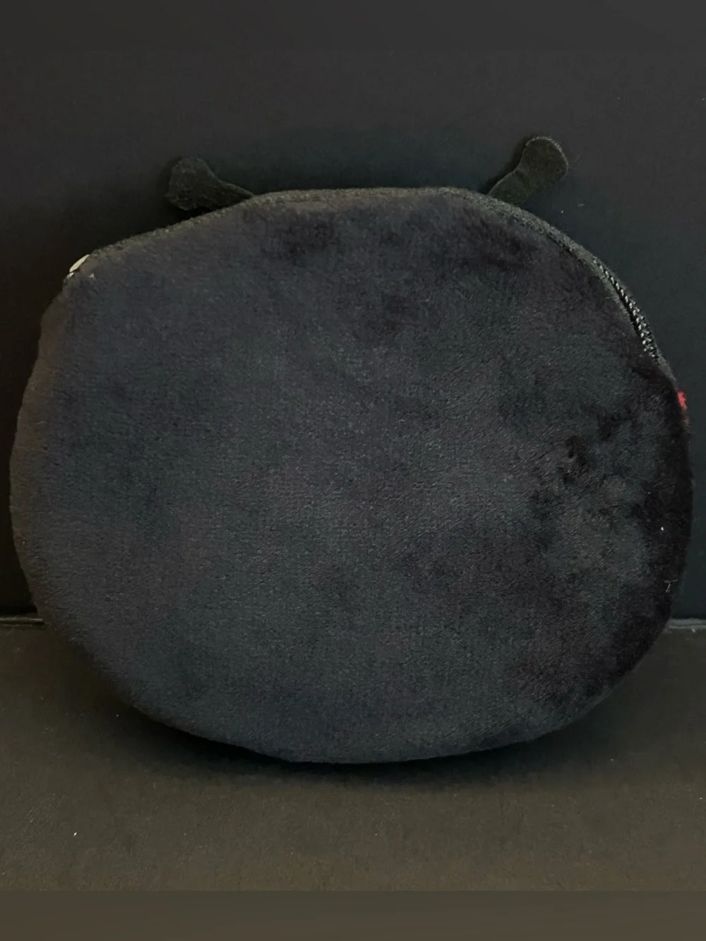 Soft Plush Ladybug Coin Purse for Kids  Red and Black Zipper Closure with Attach